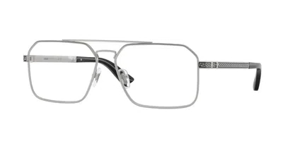 Versace Ve1326 1526 Men's Glasses Silver Size 56 - Free Lenses - Blue Light Block Available In  Silver