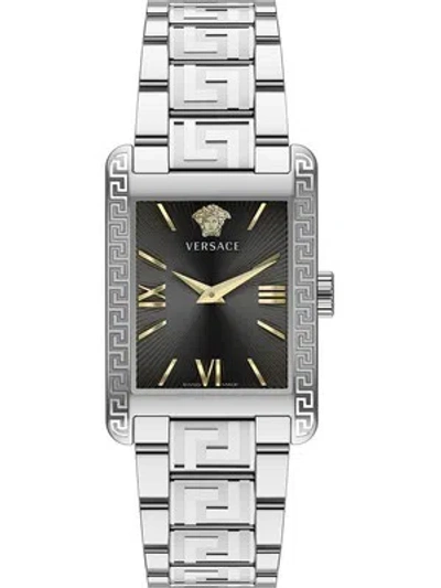 Pre-owned Versace Ve1c00822 Tonneau Ladies Watch 24mm 3atm