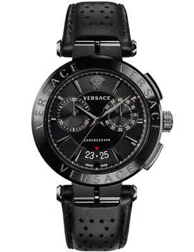 Pre-owned Versace Ve1d02523 Mens Watch Aion Chronograph 45mm