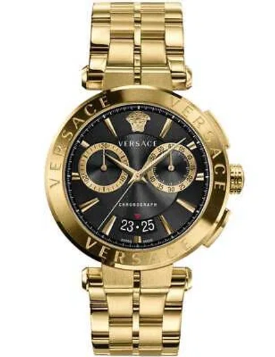 Pre-owned Versace Ve1d02823 Mens Watch Aion Chronograph 45mm