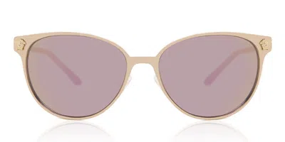 Versace Ve2168 14095r Women's Sunglasses Gold Size 57 In Pink
