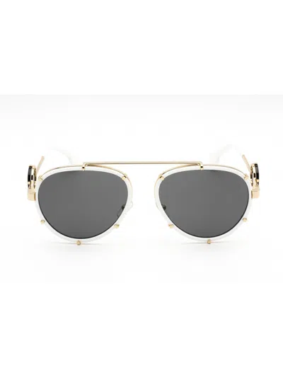 Versace Ve2232 Sunglasses In White/grey