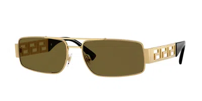 Versace Ve2257 100273 Occhiali Da Sole Per Uomo In Gold