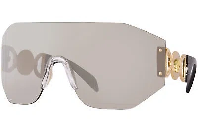 Pre-owned Versace Ve2258 10026g Sunglasses Grey Mirror Silver/grey Mirror Silver 45mm In Gray