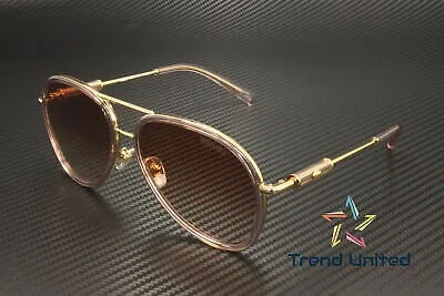 Pre-owned Versace Ve2260 100213 Brown Transparent Pink Gradient 60 Mm Unisex Sunglasses