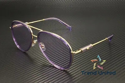Pre-owned Versace Ve2260 10021a Lilac Transparent Light Violet 60 Mm Unisex Sunglasses In Purple