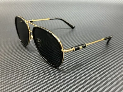 Pre-owned Versace Ve2260 100287 Black Dark Grey Women's 60 Mm Sunglasses In Gray
