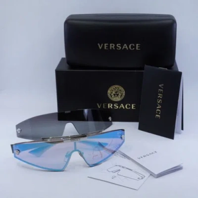 Pre-owned Versace Ve2265 100011 Silver/grey Gradient 44-144-120 Sunglasses Authentic