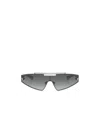 Versace Ve 2265 100011 44mm Womens Shield Sunglasses In Gray