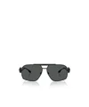 Versace Ve2269 Pilot-frame Sunglasses In Black