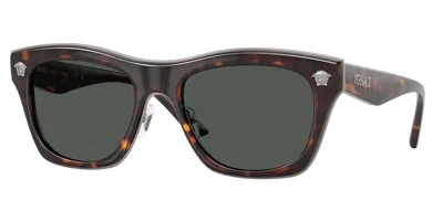 Versace Ve2272 108/87 Men's Sunglasses Tortoiseshell Size 53 In Brown