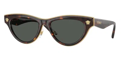 Versace Ve2273 108/87 Women's Sunglasses Tortoiseshell Size 52 In Brown