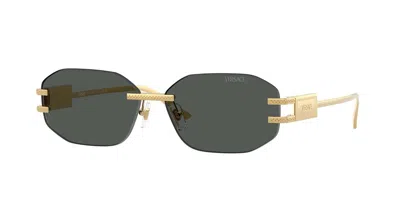 Versace Ve2274 100287 Occhiali Da Sole Oro Per Donna In Gold