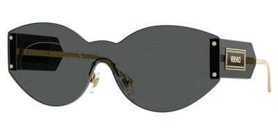 Versace Ve2276 100287 Women's Sunglasses Grey Size 144 In Gray