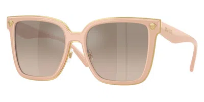 Versace Ve2278d Asian Fit 54946i Women's Sunglasses Brown Size 58 In Gold