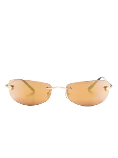 Versace Ve2279 Sunglasses In Gold