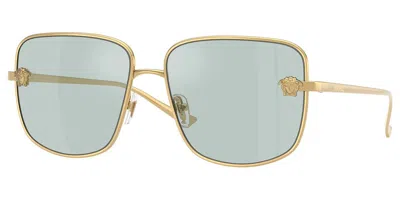 Versace Ve2282 10029c Occhiali Da Sole Oro Per Donna In Gold