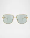 VERSACE VE2282 SQUARE METAL SUNGLASSES