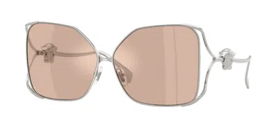 Versace Ve2288 1001/5 Women's Sunglasses Silver Size 62