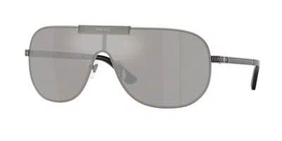 Versace Ve2293 10016g Men's Sunglasses  Size 140 In Gray
