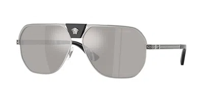 Versace Ve2294 10006g Occhiali Da Sole Per Uomo In Gray