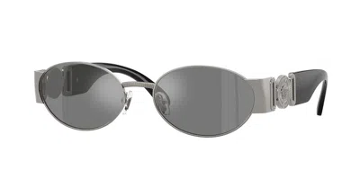 Versace Ve2299 10016g Men's Sunglasses  Size 56 In Gray