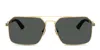 Versace Rectangular Frame Sunglasses In Green