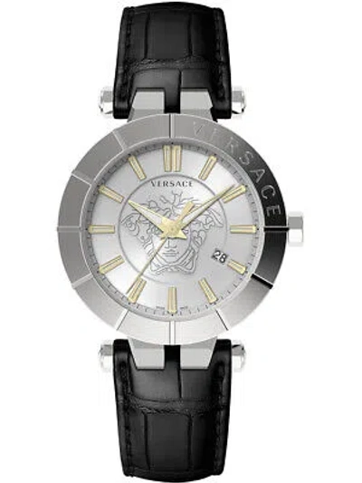 Pre-owned Versace Ve2b00121 V-race Mens Watch 43mm 5atm