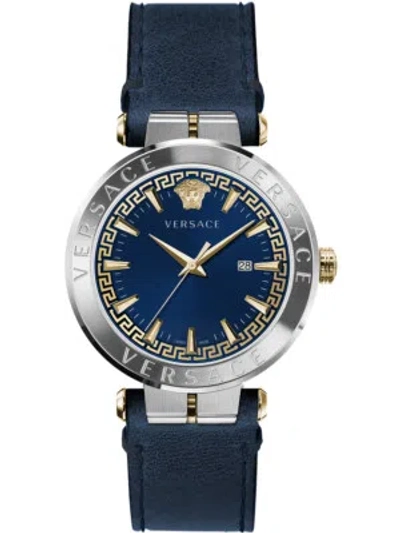 Pre-owned Versace Ve2f00221 Aion Mens Watch 44mm 5atm