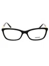 Versace Rectangular-frame Glasses In Black