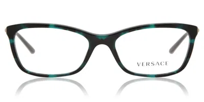 Versace Ve3186 5076 Women's Glasses Tortoiseshell Size 54 - Free Lenses - Blue Light Block Available In Green