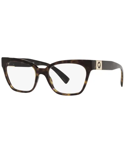 Versace Ve3294 Women's Cat Eye Eyeglasses In Brown
