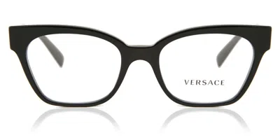 Versace Ve3294 Gb1 Occhiali Da Vista Neri Per Donna (solo Montatura) In Black
