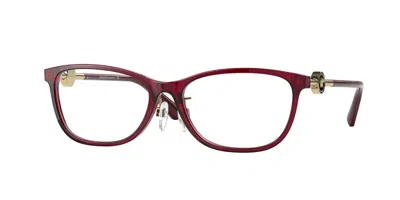 Versace Ve3297d Asian Fit 388 Women's Glasses Red Size 55 - Free Lenses - Blue Light Block Available In Yellow