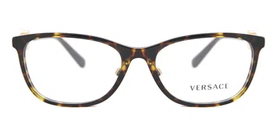 Versace Ve3297d Asian Fit 108 Women's Glasses Tortoiseshell Size 55 - Free Lenses - Blue Light Block Availab In Brown