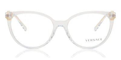 Versace Ve3298b Asian Fit Women's Glasses, Clear, Size 55 In White