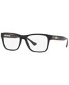 Versace Ve3303 Men's Rectangle Eyeglasses In Black