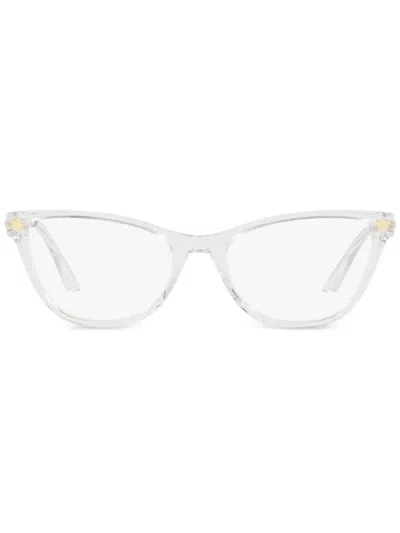 Versace Ve3309 Cat-eye-brille In Weiss