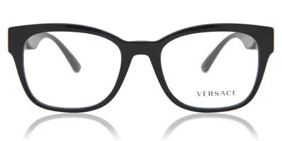 Versace Ve3314 Gb1 Men's Glasses Black Size 52 - Free Lenses - Blue Light Block Available In Pattern