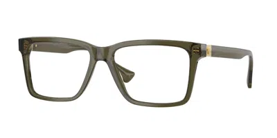 Versace Ve3328 5542 Men's Glasses Green Size 56 - Free Lenses - Blue Light Block Available In Transparent Green