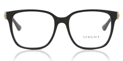 Versace Ve3332d Asian Fit Women's Glasses, Black, Size 55