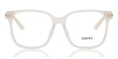 Versace Ve3332d Asian Fit Women's Glasses, White, Size 55 In Neutral