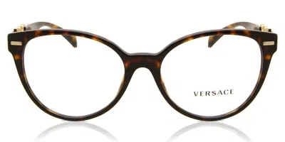 Versace Ve3334 Women's Glasses, Tortoiseshell, Size 55 In Brown