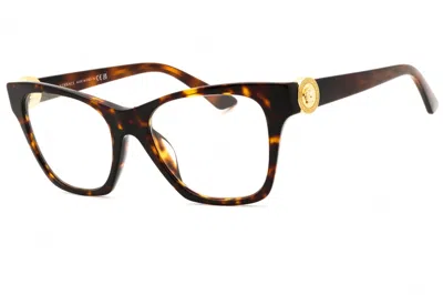 Versace Ve 3341u Gb1 52mm Womens Cat-eye Eyeglasses 52mm In Black