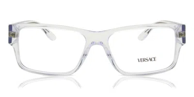 Versace Ve3342 Men's Glasses, Clear, Size 55 In Transparent