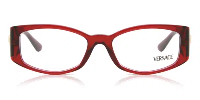 Versace Ve3343 5430 Women's Glasses Clear Size 52 - Free Lenses - Blue Light Block Available In Brown