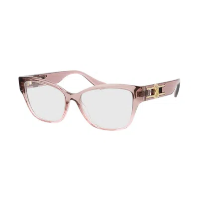 Versace Ve3347 5435 Pink Transparent 54mm In Orange