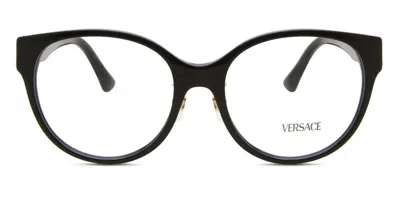 Versace Ve3351d Asian Fit Women's Glasses, Black, Size 53