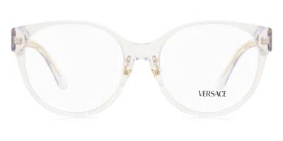 Versace Ve3351d Asian Fit Women's Glasses, Clear, Size 53 In White