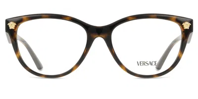 Versace Ve3365u Women's Glasses, Tortoiseshell, Size 54 In Brown